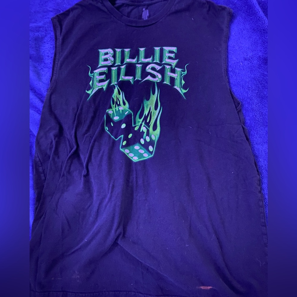 XL Black Muscle Shirt “Billie Eilish” Merch